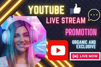 do youtube livestream promotion to gain more live viewers