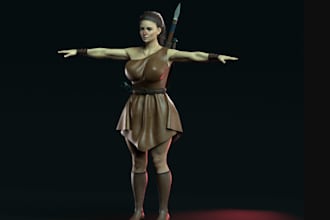 female nsfw 3d character,ue5 game 3d model,zbrush stl headbust,weapon,armor,glb