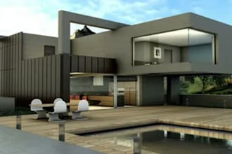 do 3d exterior design rendering of your house, commercial building in sketchup
