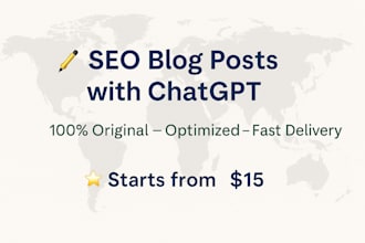 write SEO optimized blog posts using ai and chatgpt