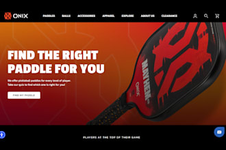 carbon fiber pickleball paddle store pickleball shopify website sports gear shop