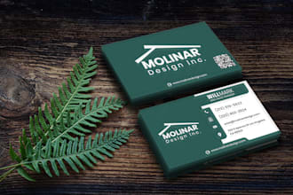 design professional and modern business cards for your brand