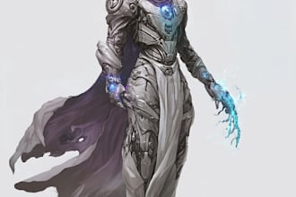 design character fantasy illustration for dnd party