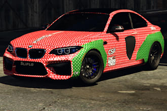 design a pro iracing car livery, ems police cars of fivem