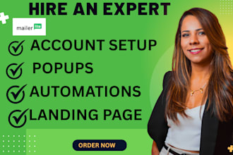 setup mailerlite automation popup landing page email automation email template
