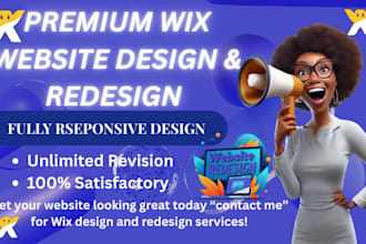 build wix website design, wix website redesign, responsive wix online store