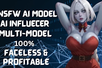 build nsfw ai influencer website, multi model marketplace, ai monetizable model