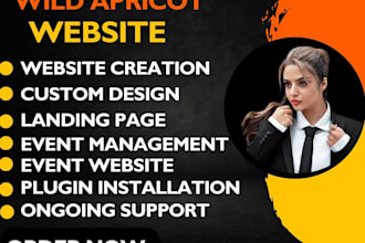 design event website and membership using wild apricot and wixevent management