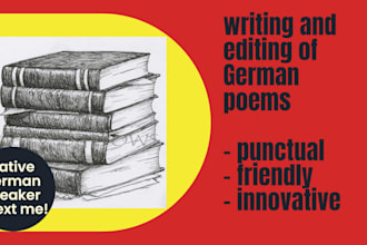 write german poems on any subject