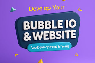 build bubble io adalo glide bubble mvp ai api website web app saas mobile app