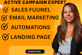 setup activecampaign sales funnel landing page email marketing