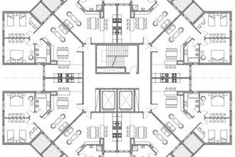 eletrical design hvac plumbing mep via autocad and revit as building drawing