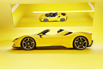 produce a photorealistic car render