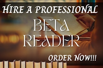 beta read critique and provide detailed feedback for fiction nonfiction book