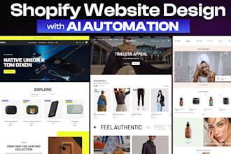 design high profit shopify website shopify store dropshipping website