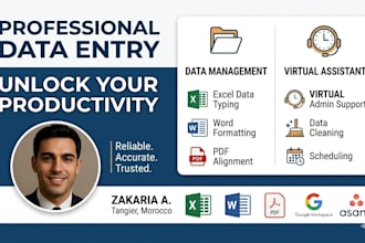 professional data typing and formatting