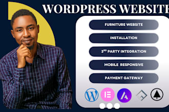 design a furniture or car website with astra, flatsome, woodmart, elementor