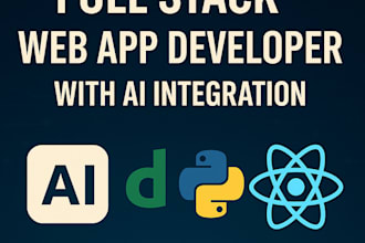 develop full stack web apps with react and django