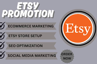 do promotion for your etsy shop, shopify marketing, facebook ads, ebay sales