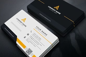 do premium minimalist luxury business card and logo design