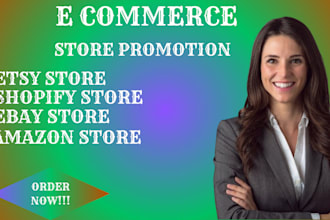 create you an expert shopify store esty store ebay store with marketing