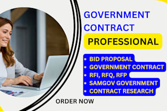 government contracts research, bid proposal,grant proposal, rfp, rfq rfi, tender
