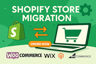 do store migration, wix, wordpress store to shopify store