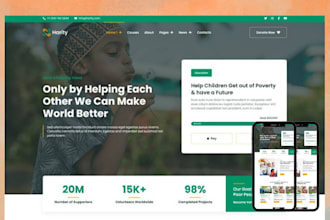 nonprofit, ngo, charity website, donation website, 501c3 fundraising website ngo