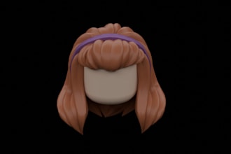 design a custom roblox hair,ugc items, accessories, 3d models