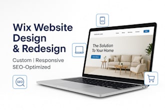build wix website, wix website redesign, wix website design, wix landing page
