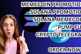 do telegram promotion, solana promotion, memecoin,token, raise 500 sol investors