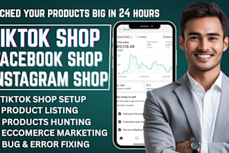 set up facebook shop, tiktok, instagram shop, fix meta pixel, shopify and etsy