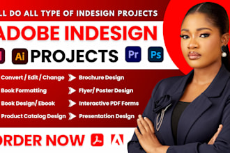do any graphic design work using adobe illustrator, indesign, photoshop, canva