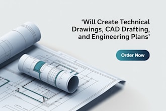 do technical drawings, cad drafting, and engineering plans