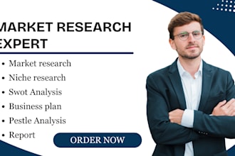 do market research niche research swot analysis business plan pestle report