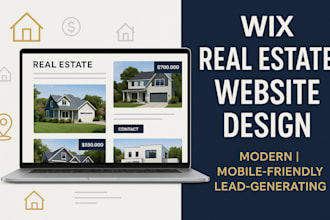 design a modern wix website for real estate agents and property listings