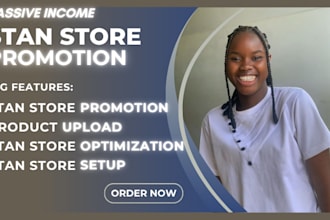 do stan store setup, stan store promotion, stan store marketing to drive sales