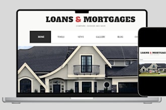 design mortgage website mortgage calculator mortgage lead landing page