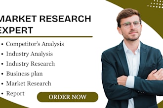 do market research competitor analysis industry analysis industry research plan