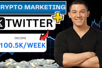 grow crypto twitter x marketing crypto promotion to boost 900k token investors