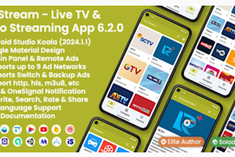 develop custom live streaming app, football live stream, music streaming app