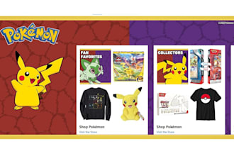 design pokemon website trading card store pokemon go website game card store