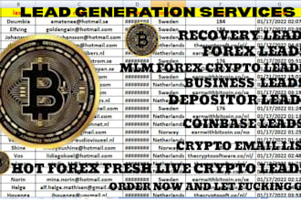 provide bank leads targeted email list, forex crypto leads,sweepstake leads