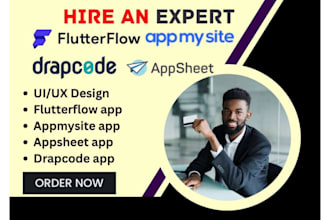 build flutterflow app flutter app flutter flow bubble app mobile app developer