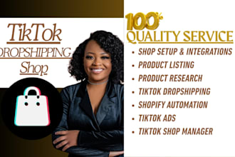 create and grow your tiktok dropshipping shop with SEO optimized product listing