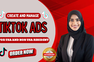 setup tiktok shop, tiktok ads and tiktok ads manger for usa and non usa resident