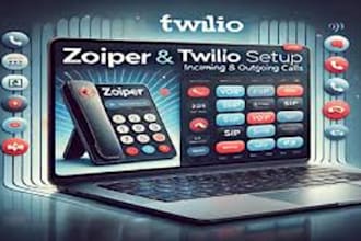 configure twilio call forwarding, voip setup, and zoiper integration
