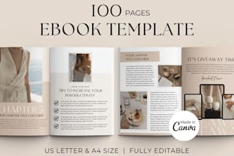 design attractive 2025 planner course curriculum ebook and canva ebook design
