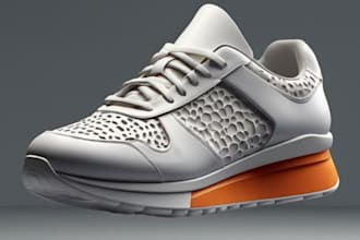 model 3d sneaker render footwear design 3d silicone mold product animation imuv