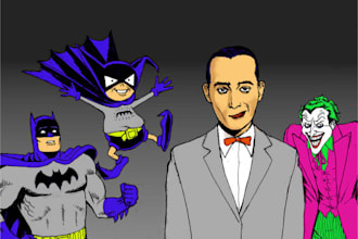draw comic digital political cartoons